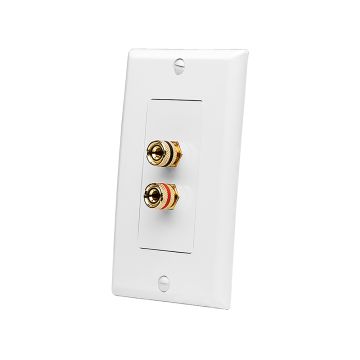 WP-2 Terminal Speaker Decora Binding Post Wall Plate